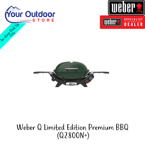 Weber Q Limited Edition Premium BBQ (Q2800N+) | Hero Image Showing All Logos And Titles.