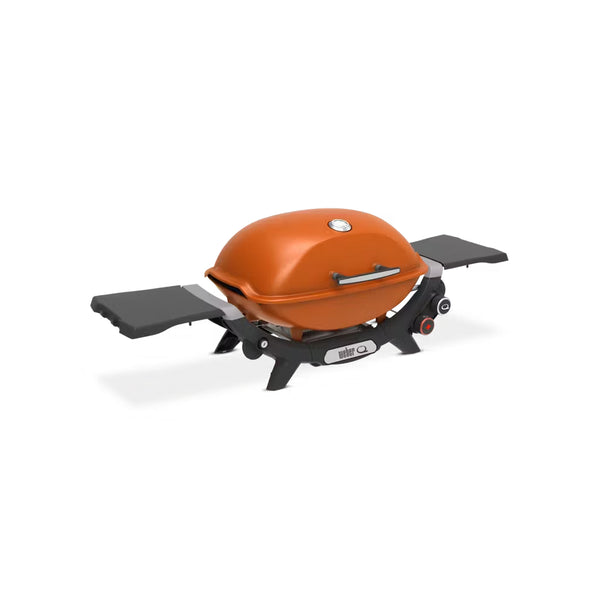 Sunset Orange | Weber Q Limited Premium BBQ (Q2800N) Image Showing Angled Front View.