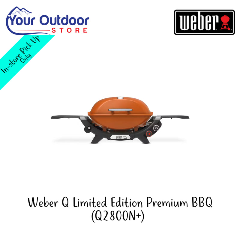 Weber Q Limited Edition Premium BBQ (Q2800N+) | Hero Image Showing All Logos And Titles.
