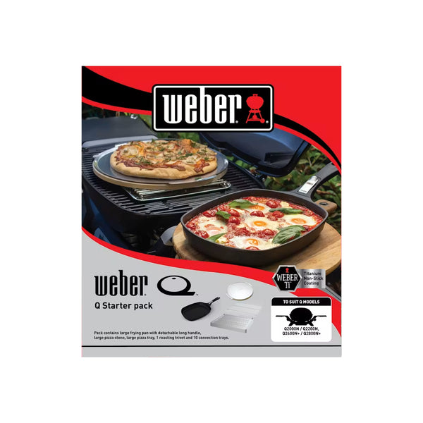 Silver | Weber Q Starter Pack Image Showing The Products Packaging.