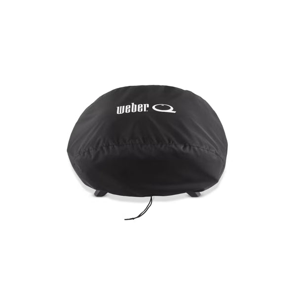 Black | Weber Q2000N Q2200N Q2600N+ Q2800+ Series Premium Barbecue Cover Image Showing No Logos Or Titles.