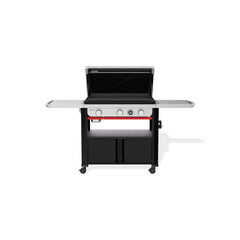 Black | Weber Slate 3 Burner Premium Griddle 30