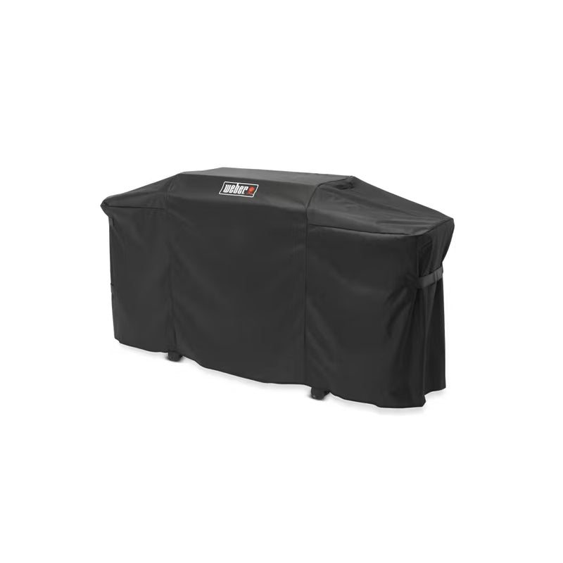 Black | Weber Slate 30 Inch Cover Image Showing Angled View, Left To Right.