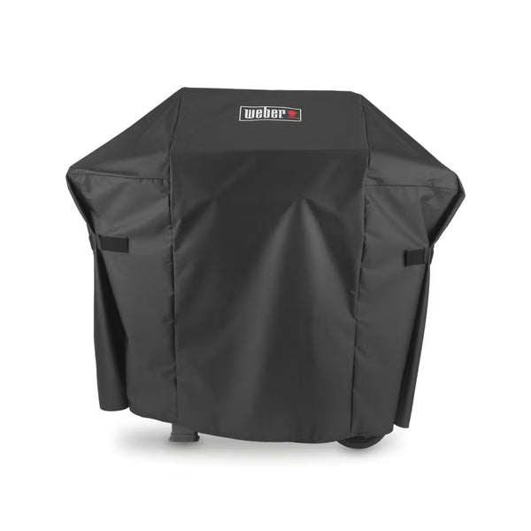 Black | Weber Spirit 3-Burner Premium Cover E-325 To Suit 200/300 And Spirit II 200  Image Showing No Logos Or Titles.