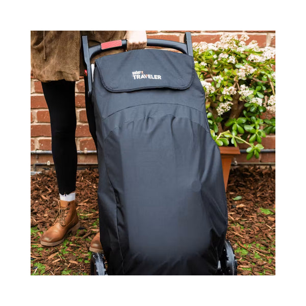 Black | Weber Traveler Cover Image Showing The Upright View Of The Cover.