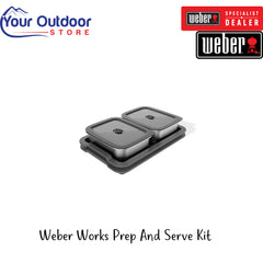 Weber Works Prep And Serve Kit |  Hero Image Showing All Logos And Titles.