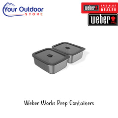 Weber Works Prep Containers | Hero Image Showing All Logos Ad Titles.