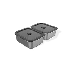 Stainless Steel | Weber Works Prep Containers Image Showing No Logos Or Titles.