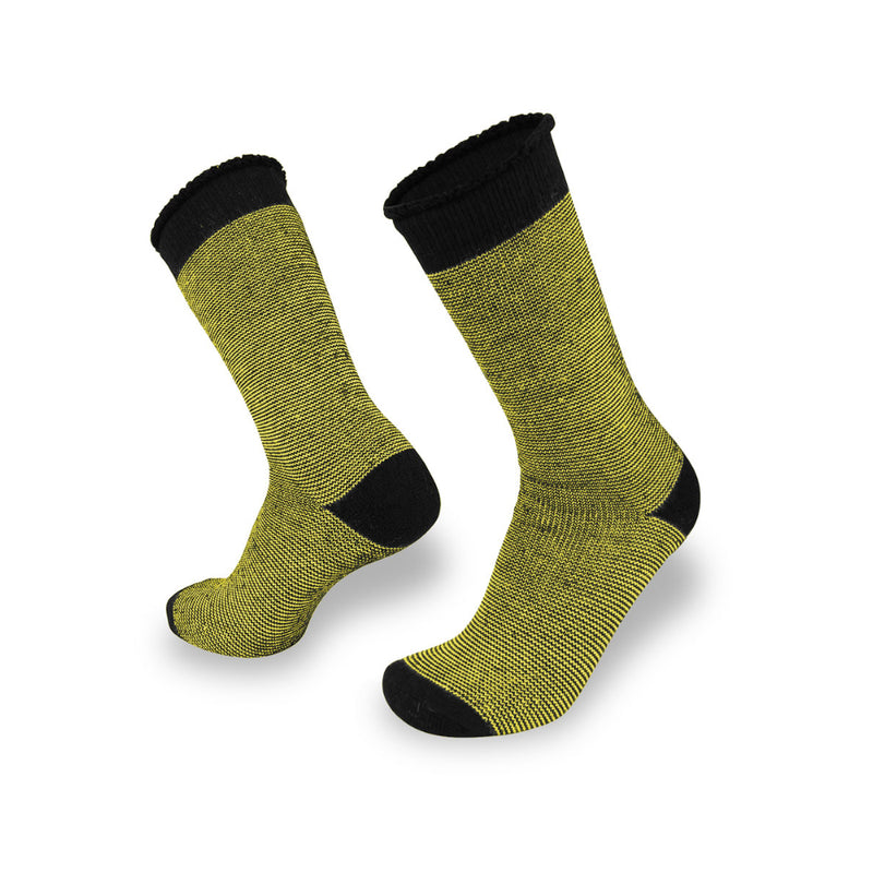 Black / Gold | Wilderness Wear Coolwool Socks Shown as a Pair. 