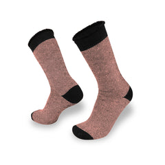 Black / Peach | Wilderness Wear Coolwool Socks Shown as a Pair. 