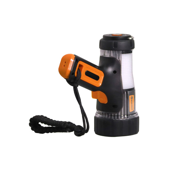 3000L | Wildtrak Croc Hunter 3000L Rechargeable Spotlight Image Showing The Spot Light Being Used As A Lantern.