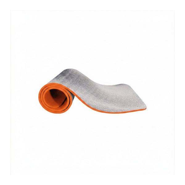 Orange | Wildtrak Deluxe Camper Mat With Aluminium Backing Image Showing Backing On The Outside Of The Roll.