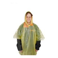 Assorted | Wildtrak Emergency Poncho Image Showing Full View Hood Up.