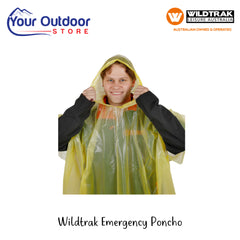 Wildtrak Emergency Poncho | Hero Image Showing All Logos And Titles.