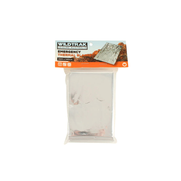 220 x 140 | Wildtrak Emergency Thermal Blanket Image Showing The Thermal Blanket In Its Packaging.