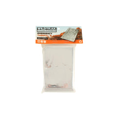 Wildtrak Emergency Thermal Blanket | Image Showing Blanket In Packaging.