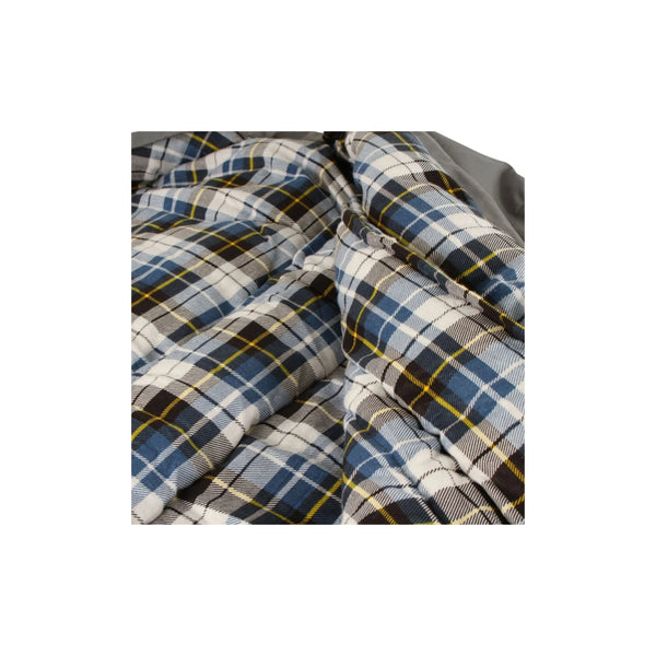 Grey | Wildtrak Frankland Hooded Jumbo Sleeping Bag -7 Image Showing Close Up Of The Inner Fabric.