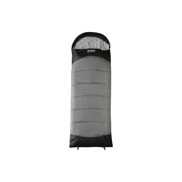 Grey | Wilktrak Murry Hooded Jumbo Sleeping Bag -5 Image Showing No Logos No Logo Or Titles.