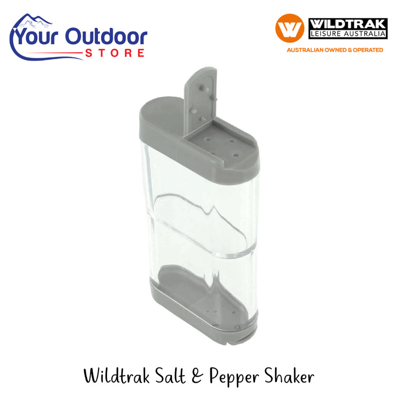 Wildtrak Salt And Pepper Shaker | Hero Image Showing All Logos And Titles.