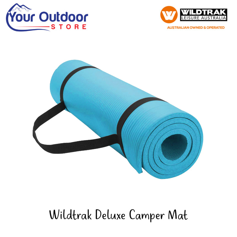 Wildtrak Deluxe Camper Mat | Hero Image Showing All Logos And Titles.