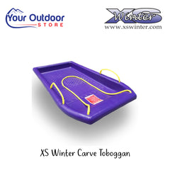 XS Winter Carve Toboggan | Hero Image Showing Logos And Titles.