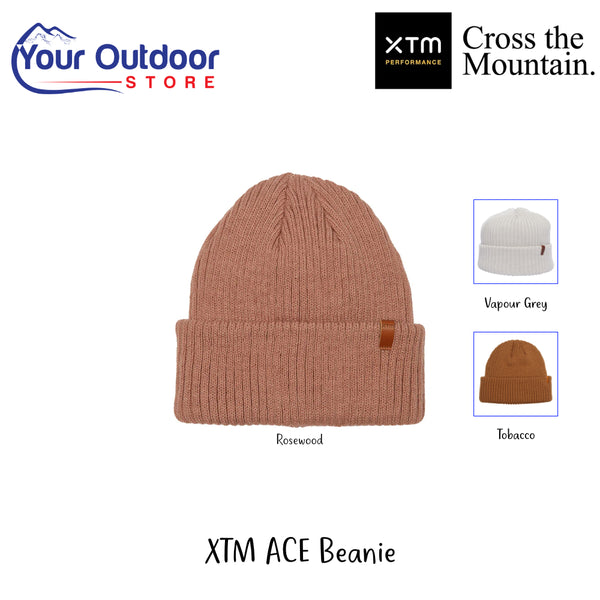 XTM Ace Beanie | Hero Image Showing All Logs, Titles And Variants.