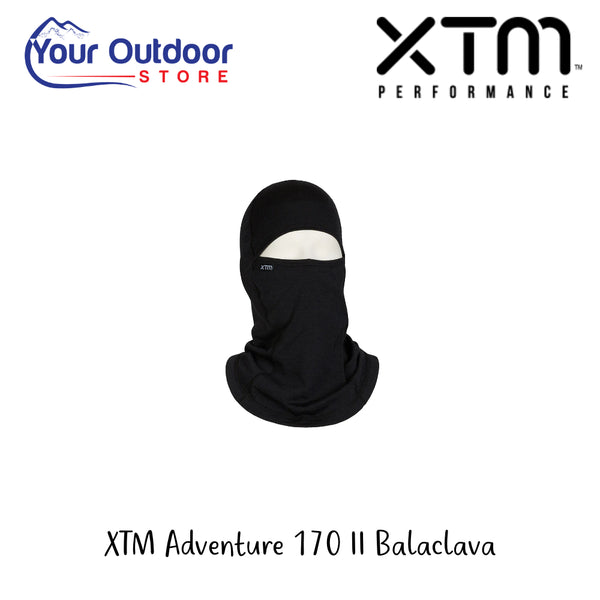 XTM Adventure 170 ll Balaclava | Hero Image Showing All Logos And Titles.