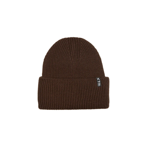 Chocolate | XTM Avery Unisex Beanie Image Showing No Logos Or Titles.