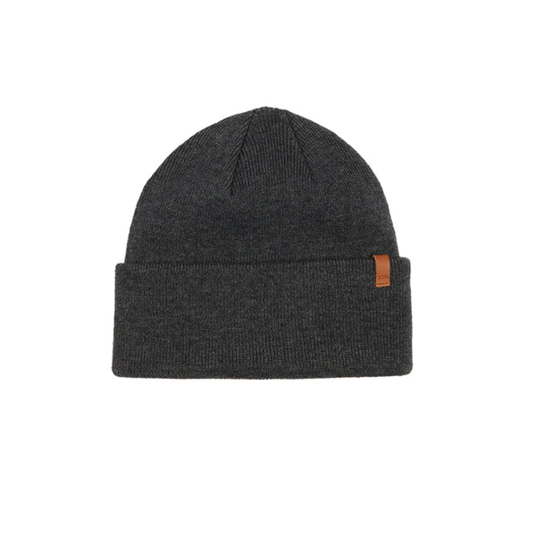 Dark Grey Marle | XTM Bluff Merino Wool Blend Beanie Image Showing No Logos Or Titles.