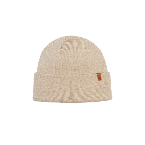 Natural | XTM Bluff Merino Wool Blend Beanie Image Showing No Logos Or Titles.
