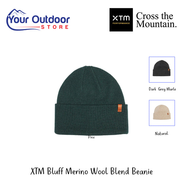 XTM Bluff Merino Wool Blend Beanie | Hero Image Showing All Logos, Titles And Variants.