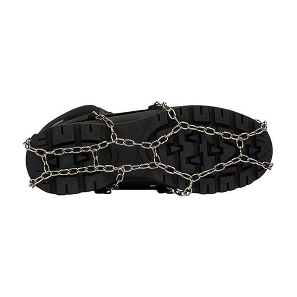 XTM Boot Chains Small/Medium | Image Showing The Bottom View Of The Chains Fitted Onto a Boot.