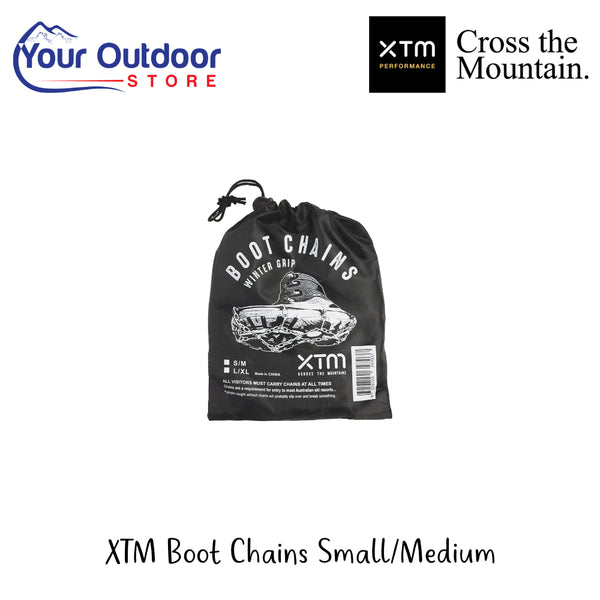 XTM Boot Chains Small/Medium |  Hero Image Showing All Logos And Titles.