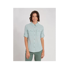 Jade | XTM Cumberland Hike Ls Shirt Image Showing Both Sleeves Folded Up.