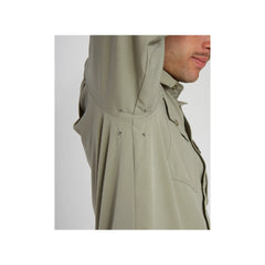 Khaki | XTM Dunkeld Ls Hike Shirt Image Showing Close Up View Of Underarm Vents.