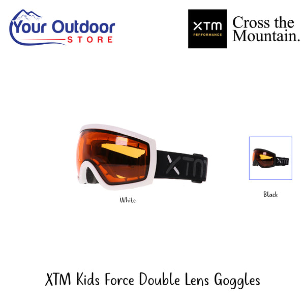 XTM Kids Force Double Lens Goggles | Hero Image Showing All Logos, Titles And Variants.