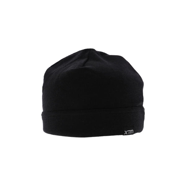 Black | XTM Lightweight Merino Wool Beanie Helmet Liner Image Showing No Logos Or Titles.