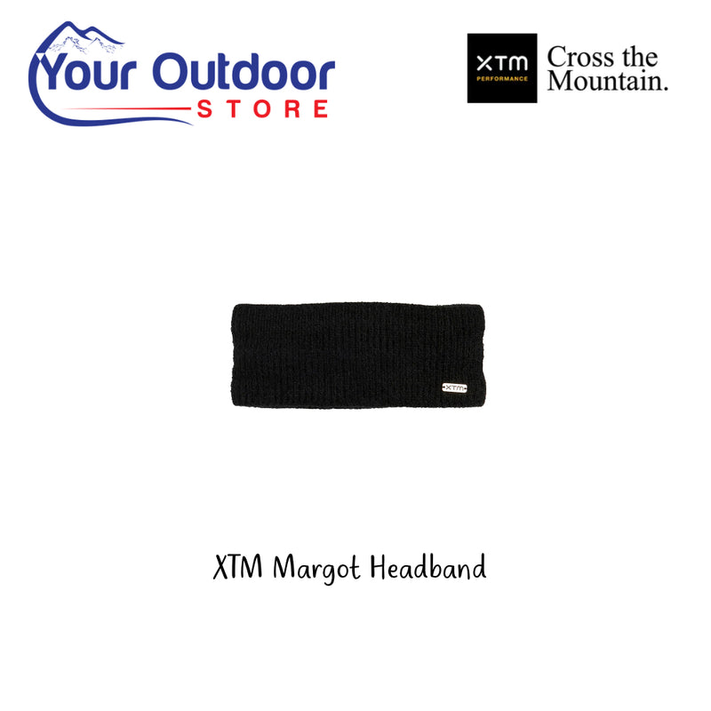 XTM Margot Headband. Hero Image Showing Logos and Title. 