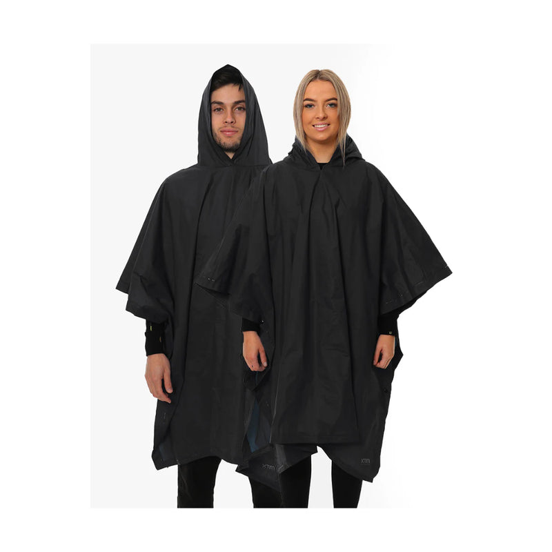 Black | Stash Rain Poncho Image Showing No Logos Or Titles.