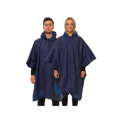 Navy | XTM Stash Rain Poncho Image Showing No Logos Or Titles.