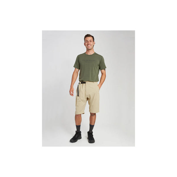 Sand | XTM Sturgeon Zip Off Hike Pant Image Showing Zoomed Out Front View Of Shorts.