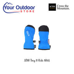 XTM Tiny ll Kids Mitt. Hero Image Showing Logos and Title. 
