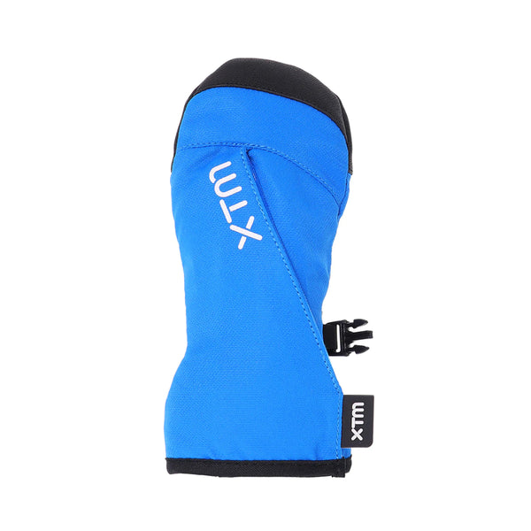 Bright Blue | XTM Tiny ll Kids Mitt, Showing Clip.