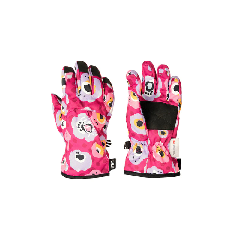 Fuchsia Poppy | XTM Tots II Glove, Showing Upper Hand and Palm View. 