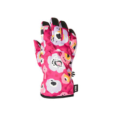 Fuchsia Poppy | XTM Tots II Glove, Showing Upper Hand and Palm View. 