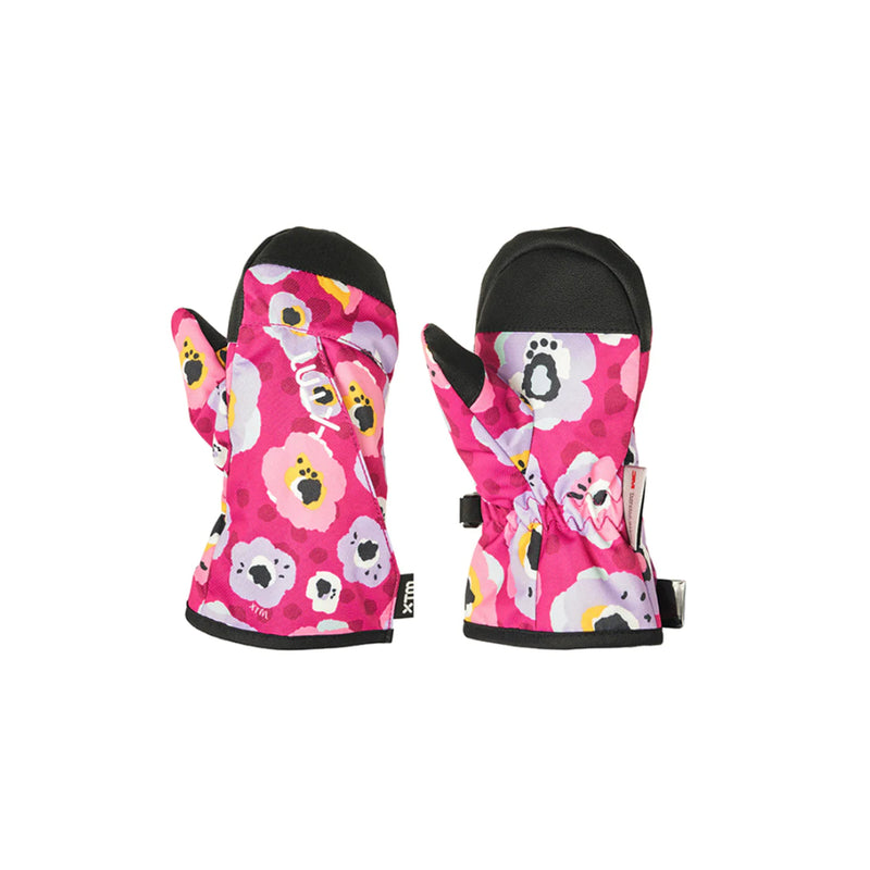 Fuchsia Poppy | XTM Tots ll Kids Mitt, Showing Upper Hand and Palm.