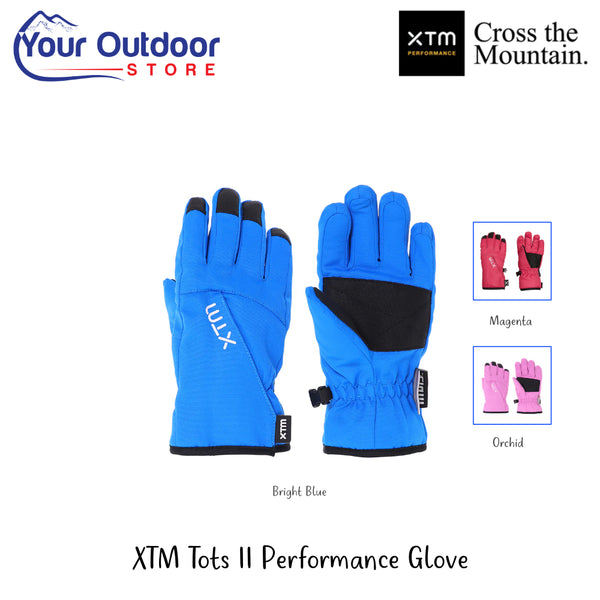 XTM Tots II Performance Glove | Hero Image Showing All Logos, Titles And Variants.