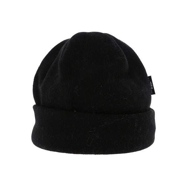 Black | XTM Tradie Thinsulate Fleece Lined Beanie Image Showing No Logos Or Titles.