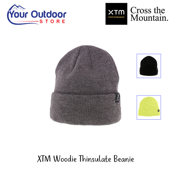 XTM Woodie Thinsulate Beanie | Hero Image Showing All Logos, Titles And Variants.