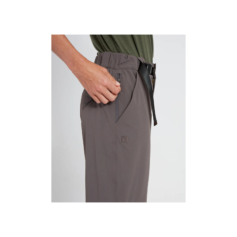 Pavement | XTM Wye River Zip Off Hike Pants Image Showing Angled View Of Side Pockets.